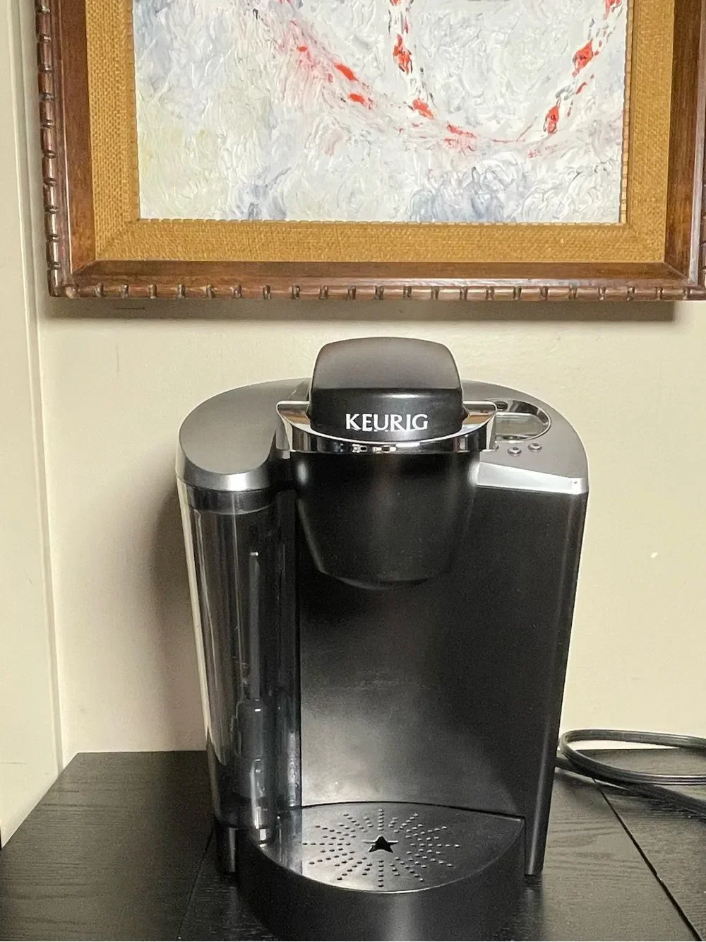 Keurig K60 Classic Digital Single-Serve Coffee Maker - Black with Silver Accents